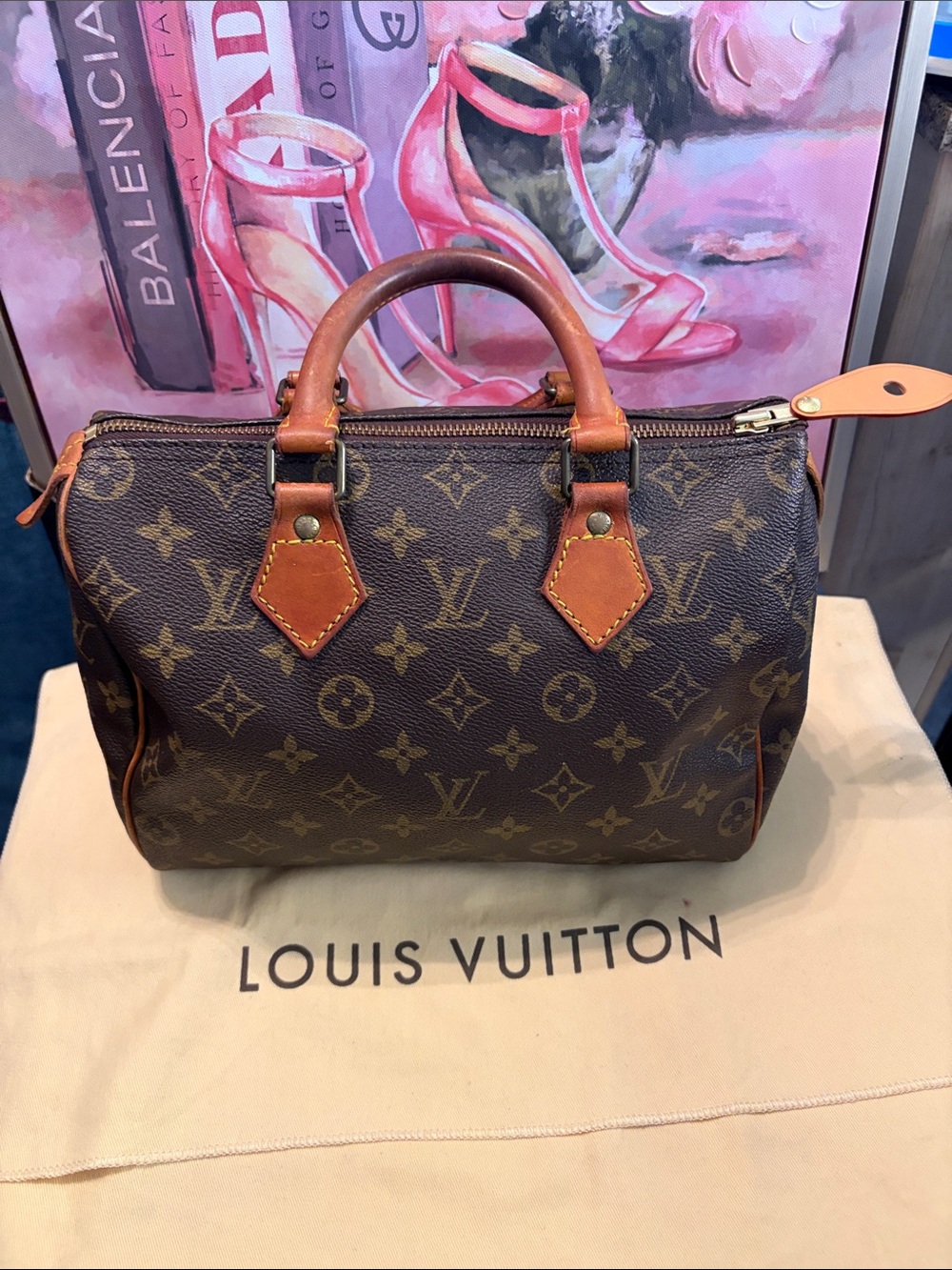 Louis Vuitton Brown Monogram Speedy 25